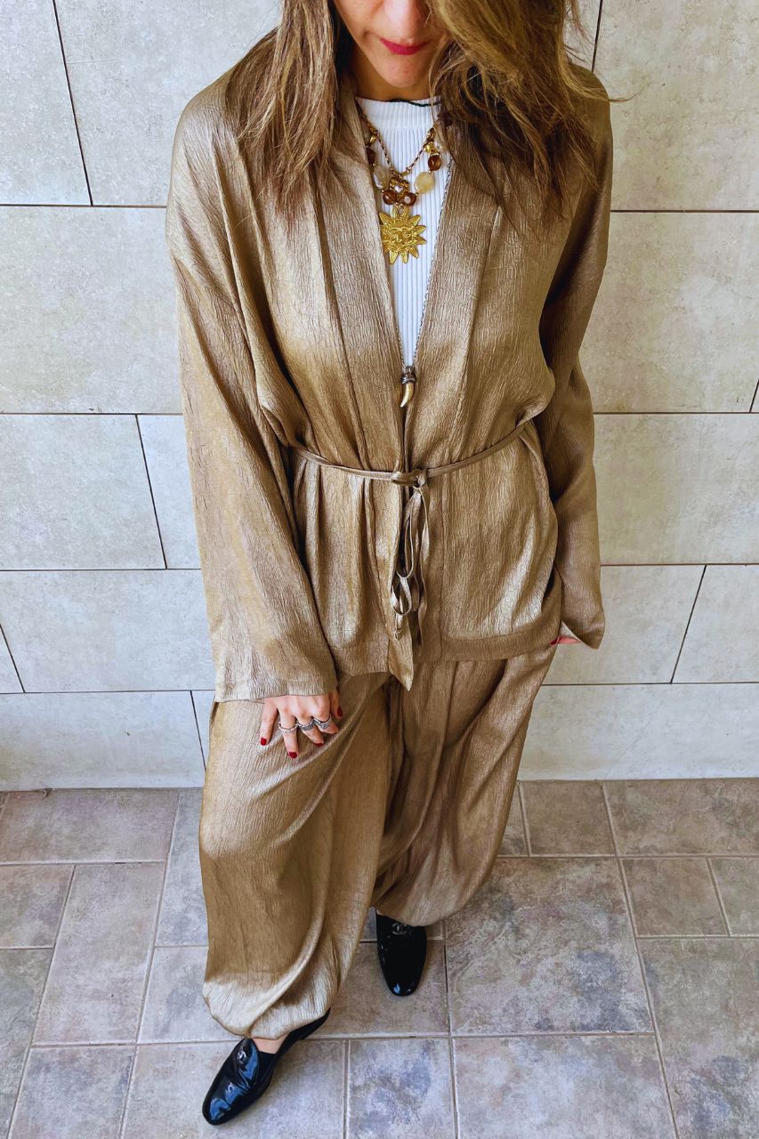 Beige Golden Hour Kimono