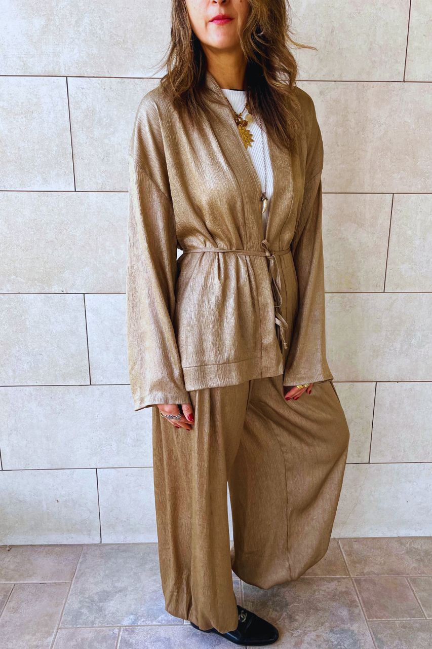 Beige Golden Hour Kimono
