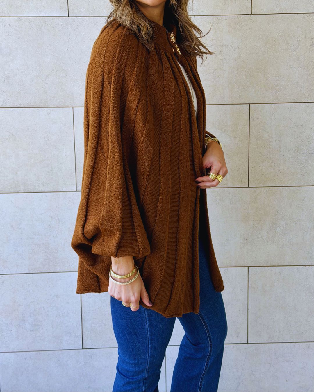 Brown Soft Power Cape