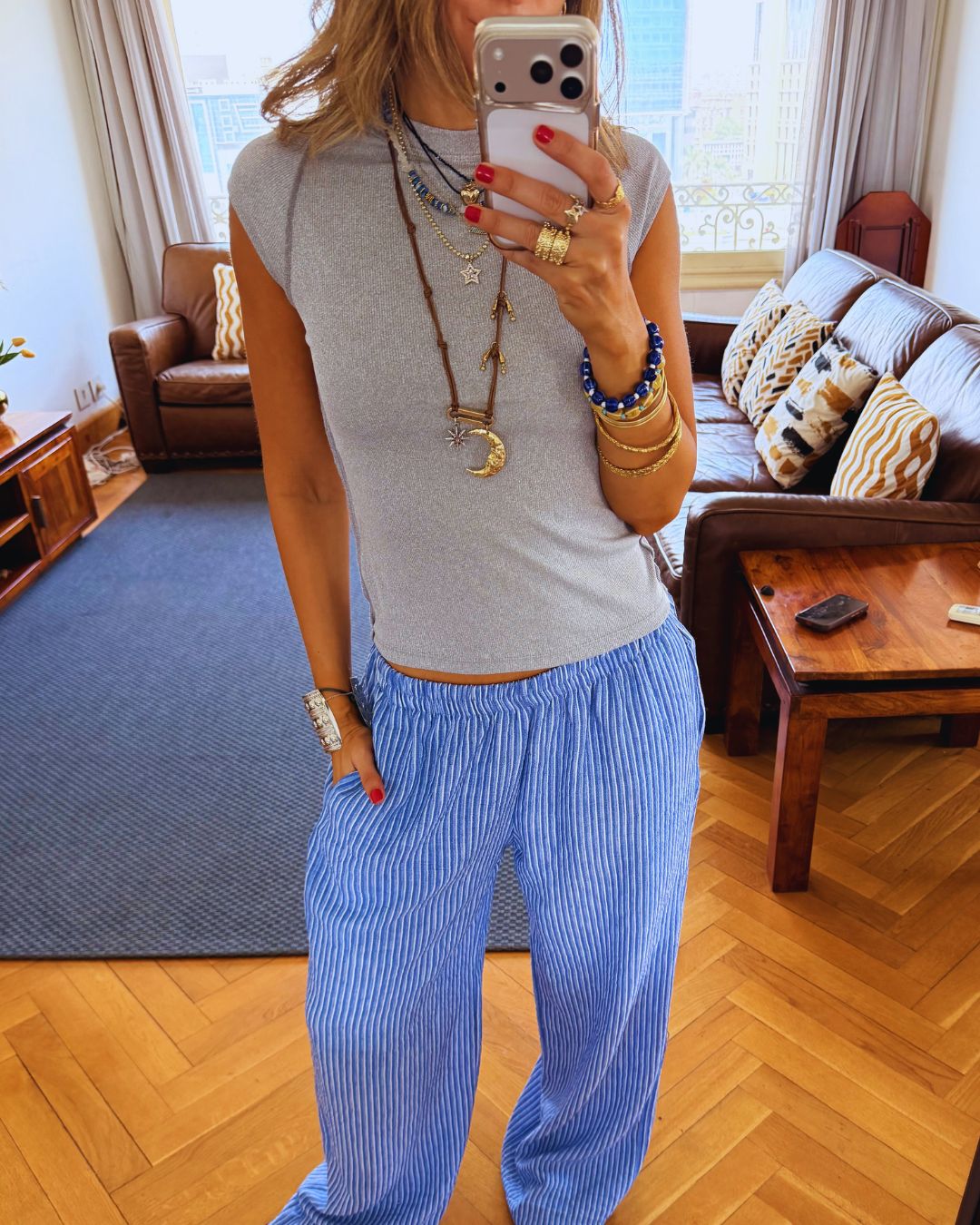 Baby Blue Easy Living Pants