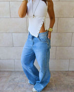 White 140 Soft Snap Top