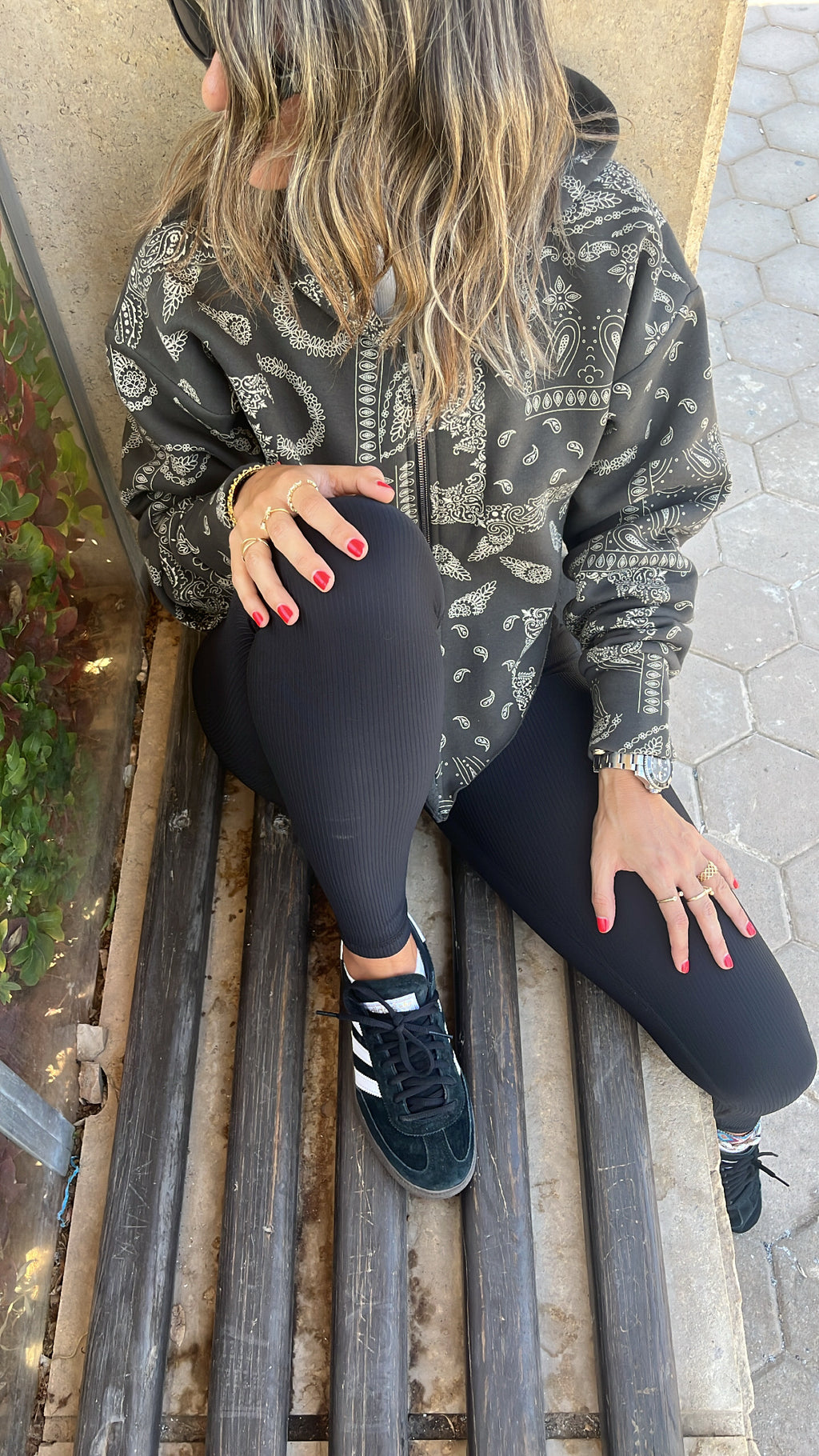 Olive V Cropped Bandana Jacket