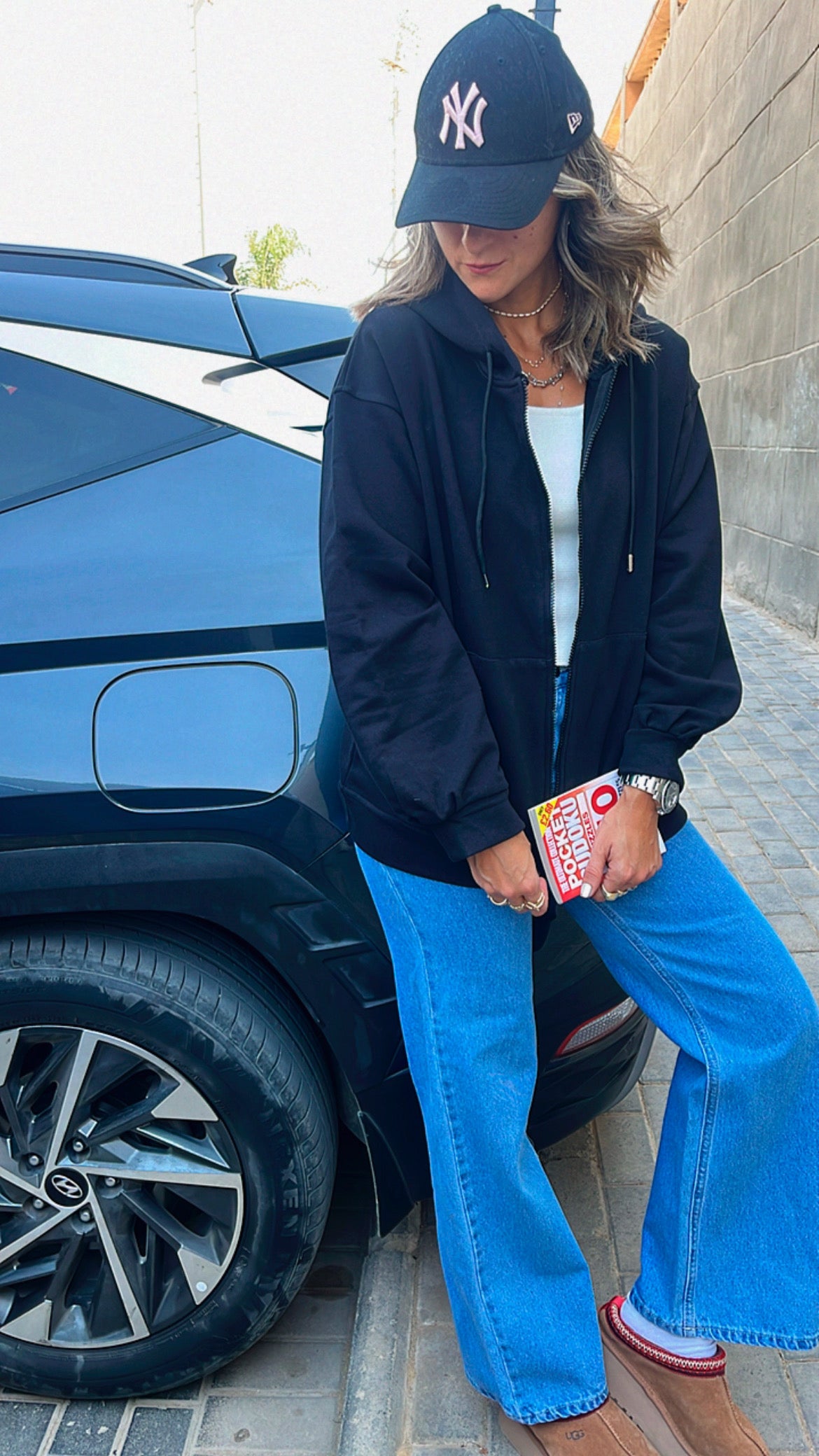 The Black Zip Up Hoodie