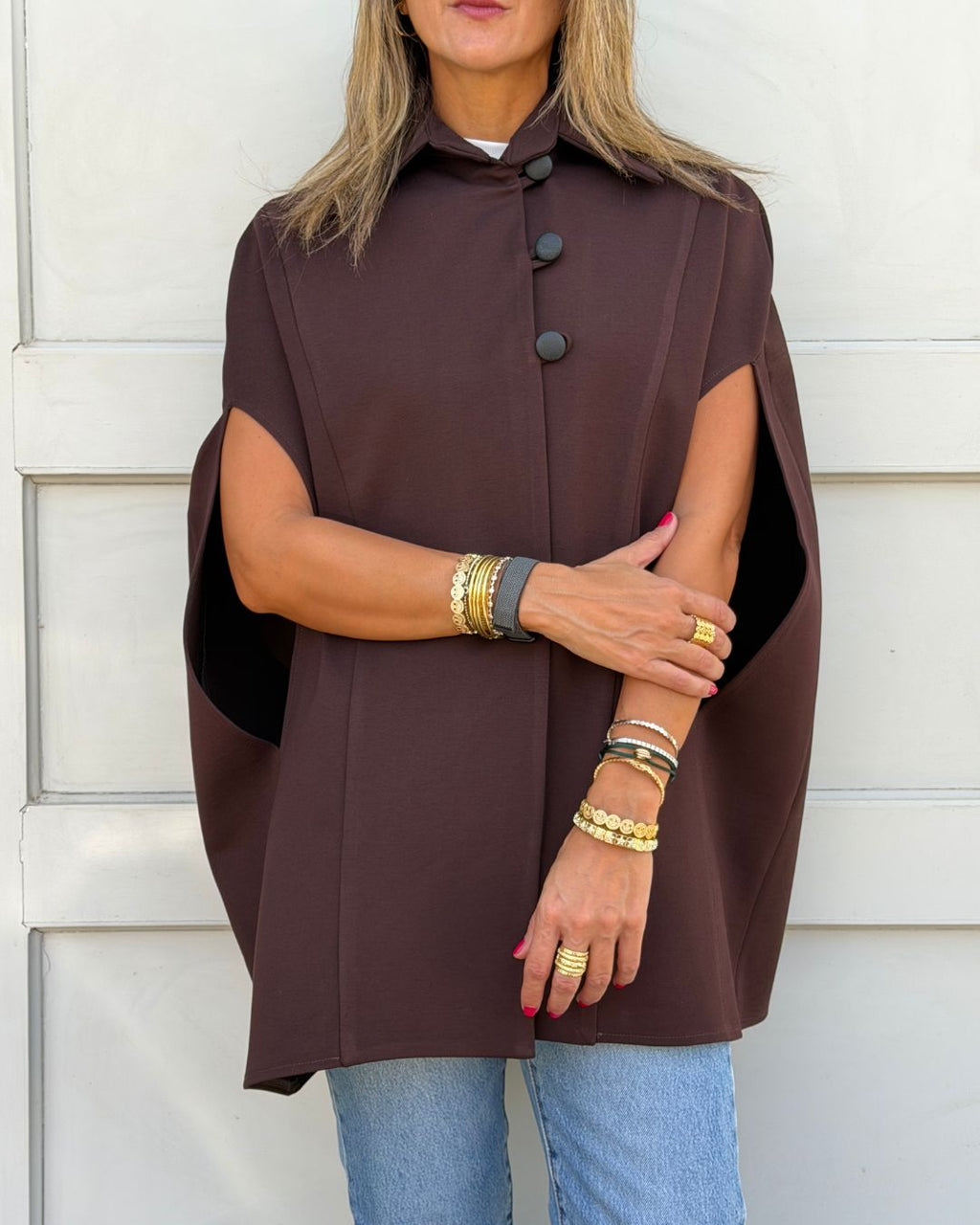 Brown Confidential Cape