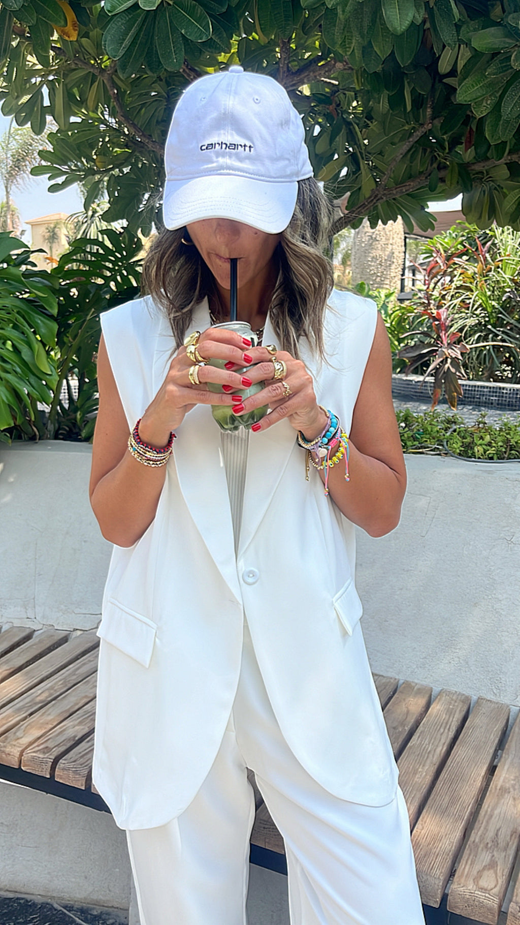 White Business Casual Vest