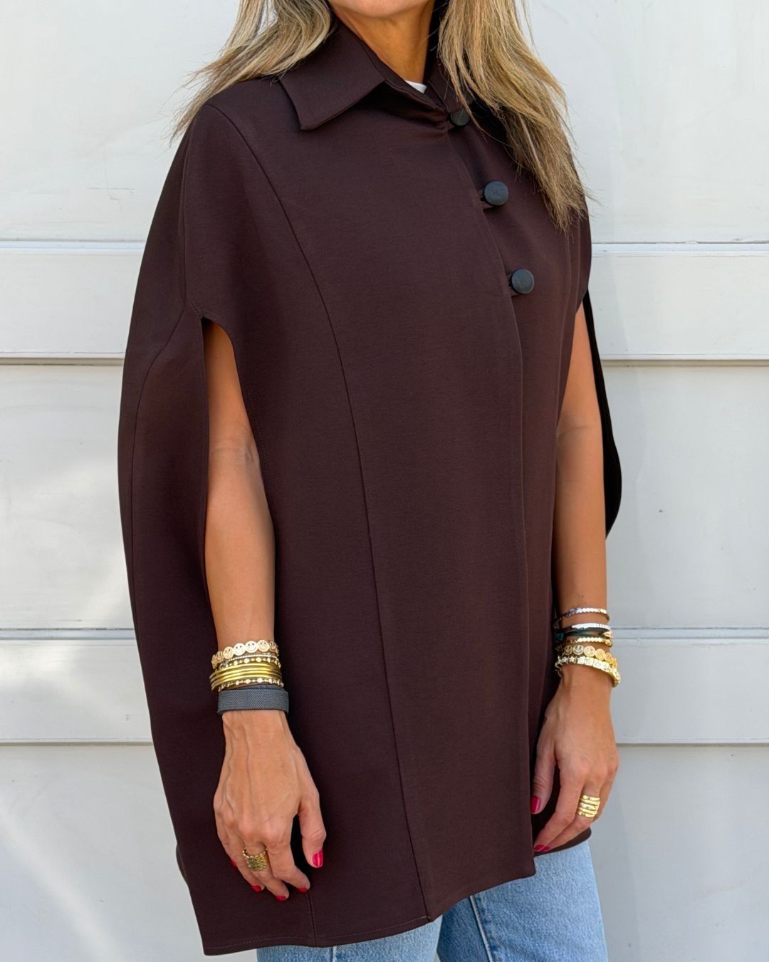 Brown Confidential Cape