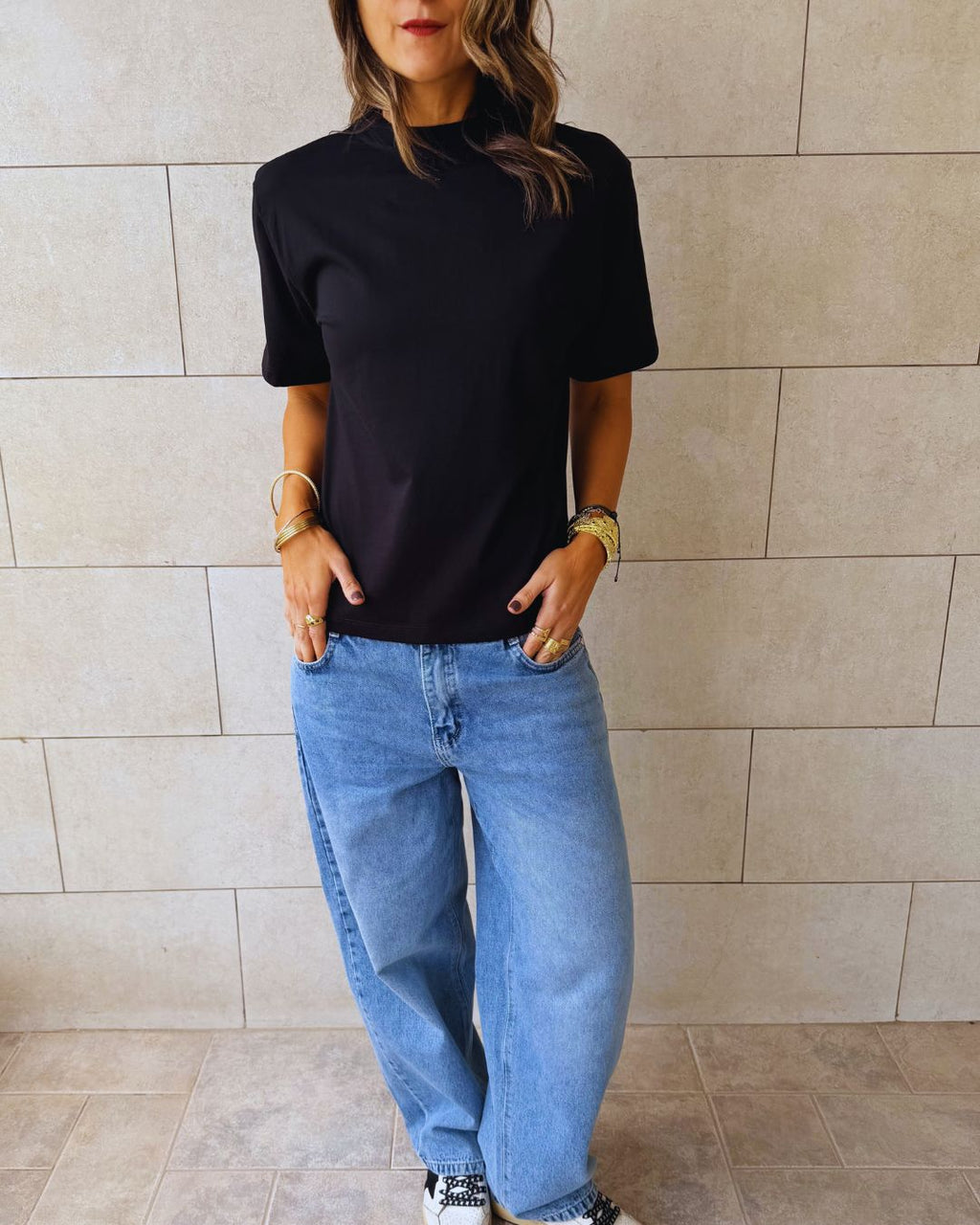 Black Paisley Back T-Shirt