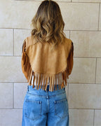 Beige Cowgirl Suede Vest