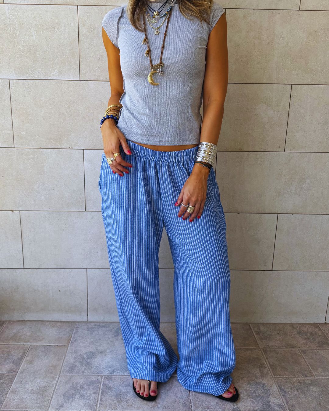 Baby Blue Easy Living Pants