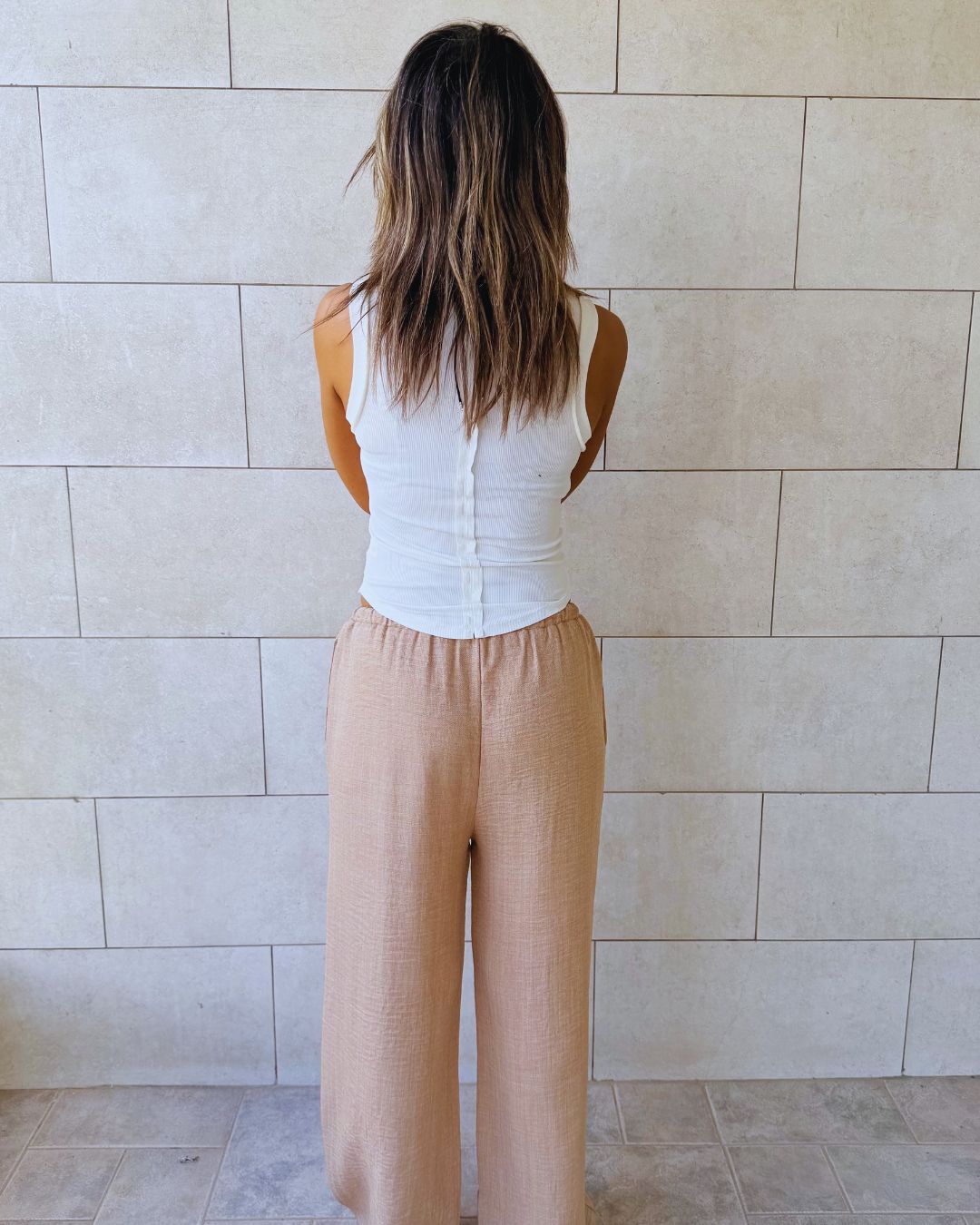 Beige Slow Sunday Pants