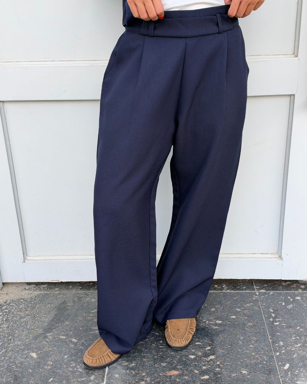 Navy Main Office Pants