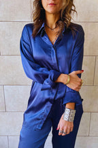 Navy Satin Eclipse Set