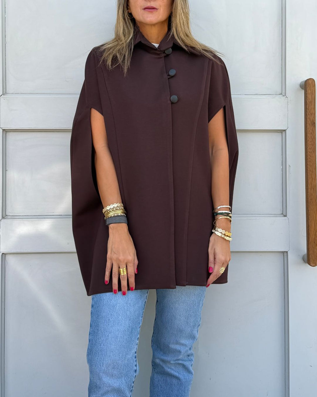 Brown Confidential Cape