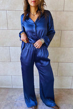 Navy Satin Eclipse Set