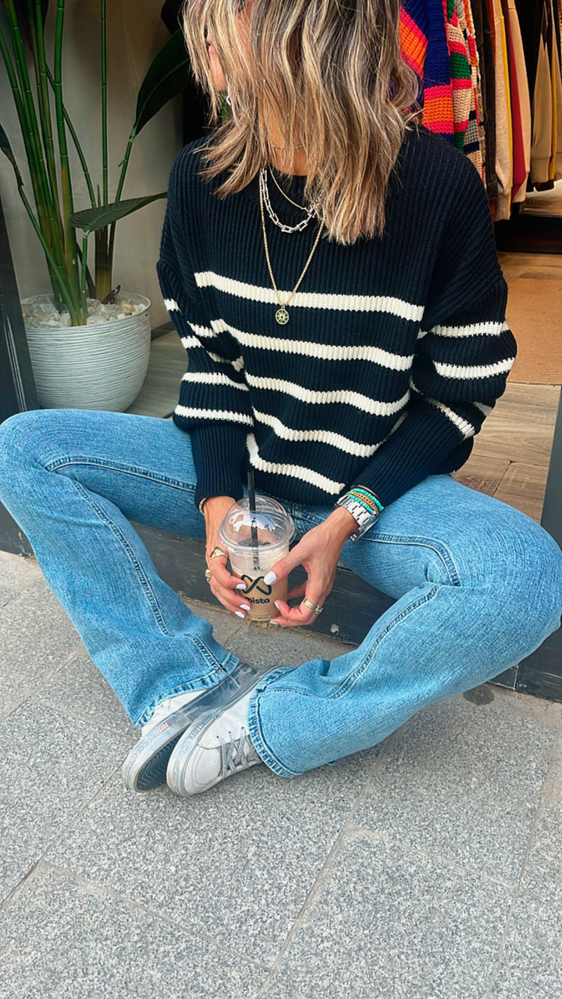 Cafe All About Stripes Pullover