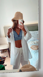 Blue Mini Handmade Crochet Halter