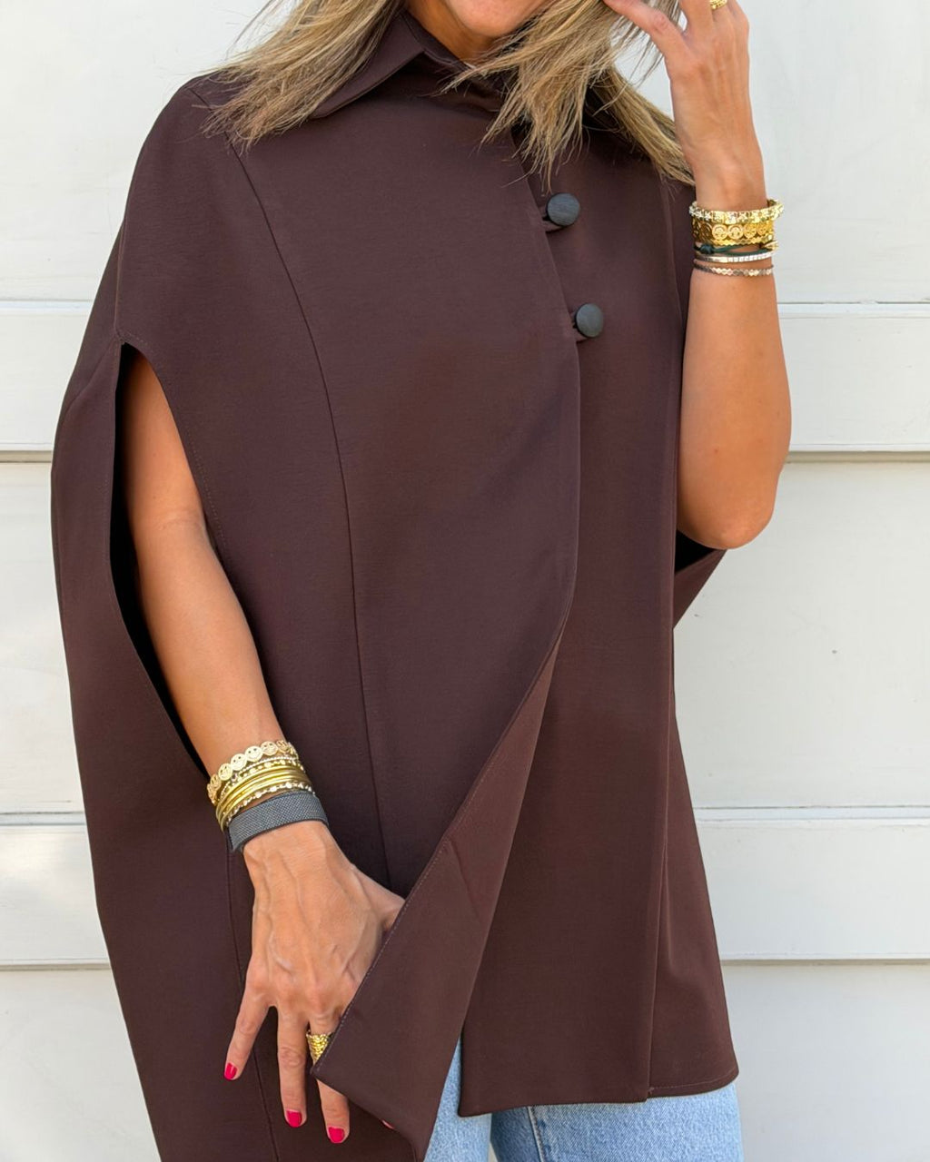 Brown Confidential Cape