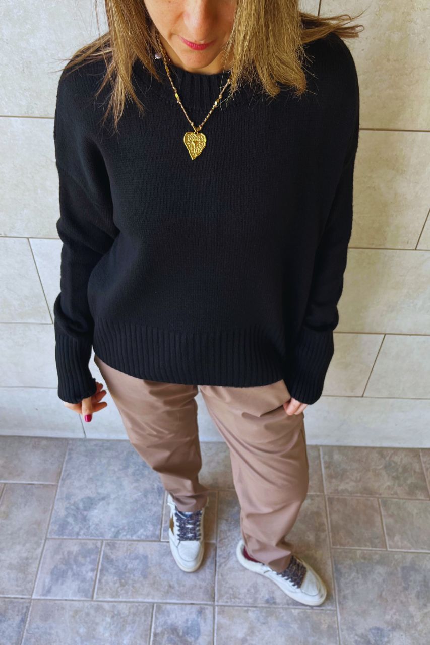 Beige Walk-Away Leather Pants