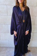 Black Shimmery Nubian Kaftan