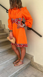 Orange Gum Drop Cut Out Mini Dress