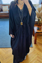 Black Shimmery Nubian Kaftan