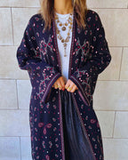 Black Cult-Favorite Knit Bandana Cardigan