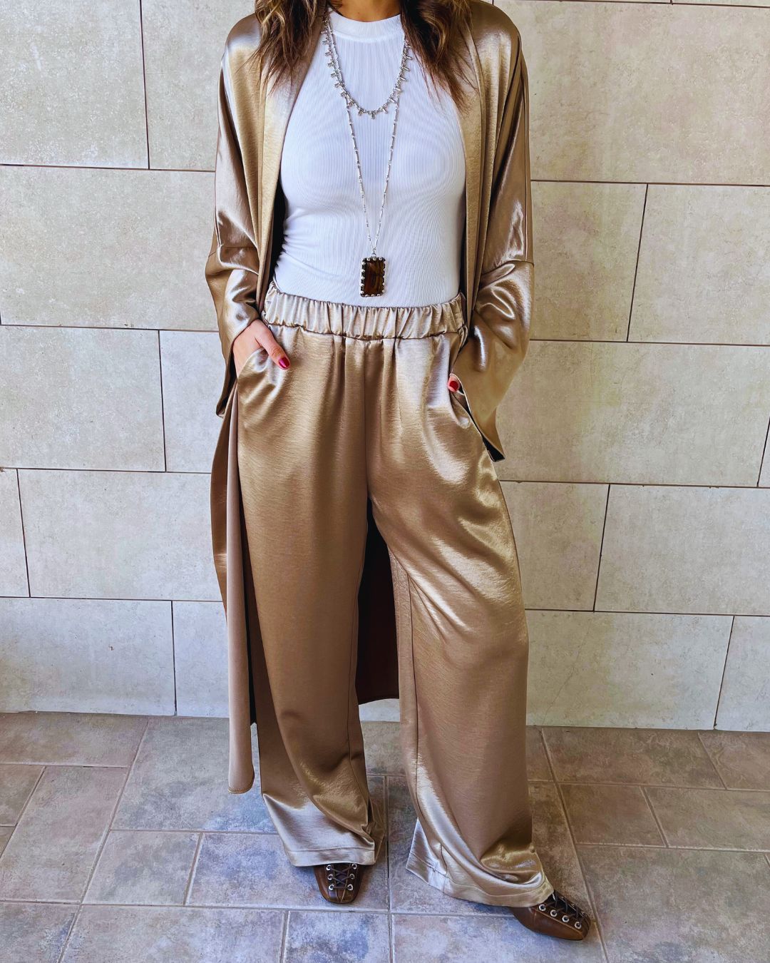 Beige After Sunset Pants