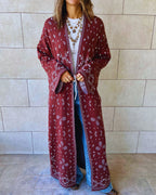 Brown Cult-Favorite Knit Bandana Cardigan