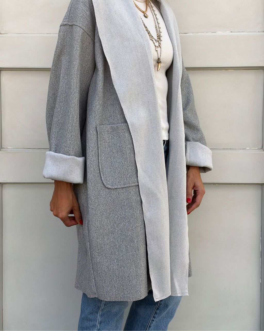 Grey Flip Side Coat