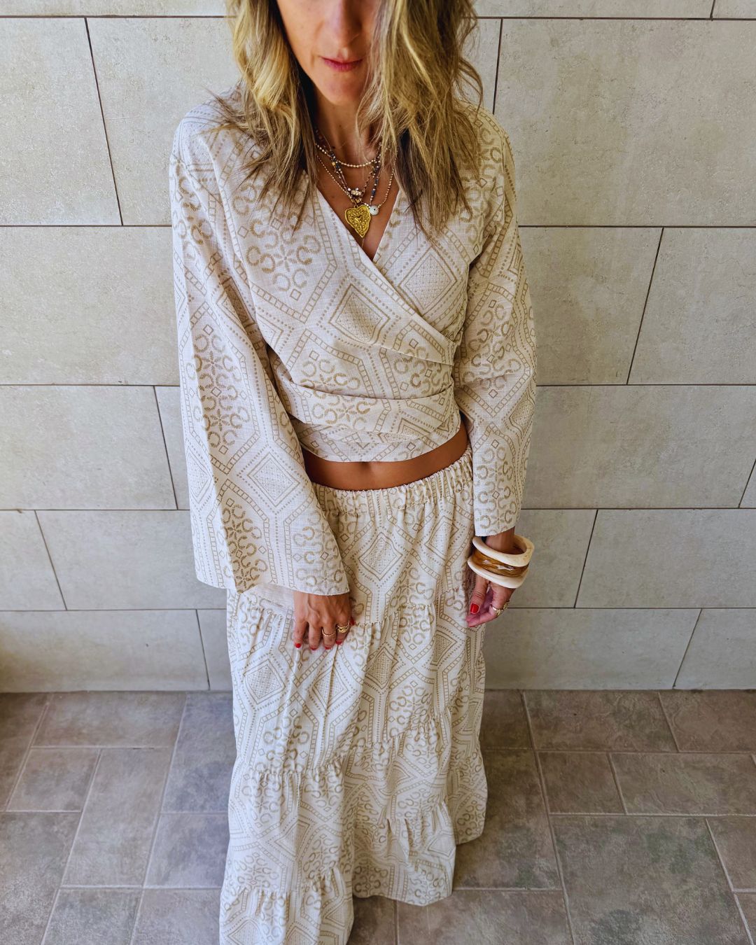 Santorini Sands Wrap Top