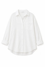 White Oversized Poplin Shirt