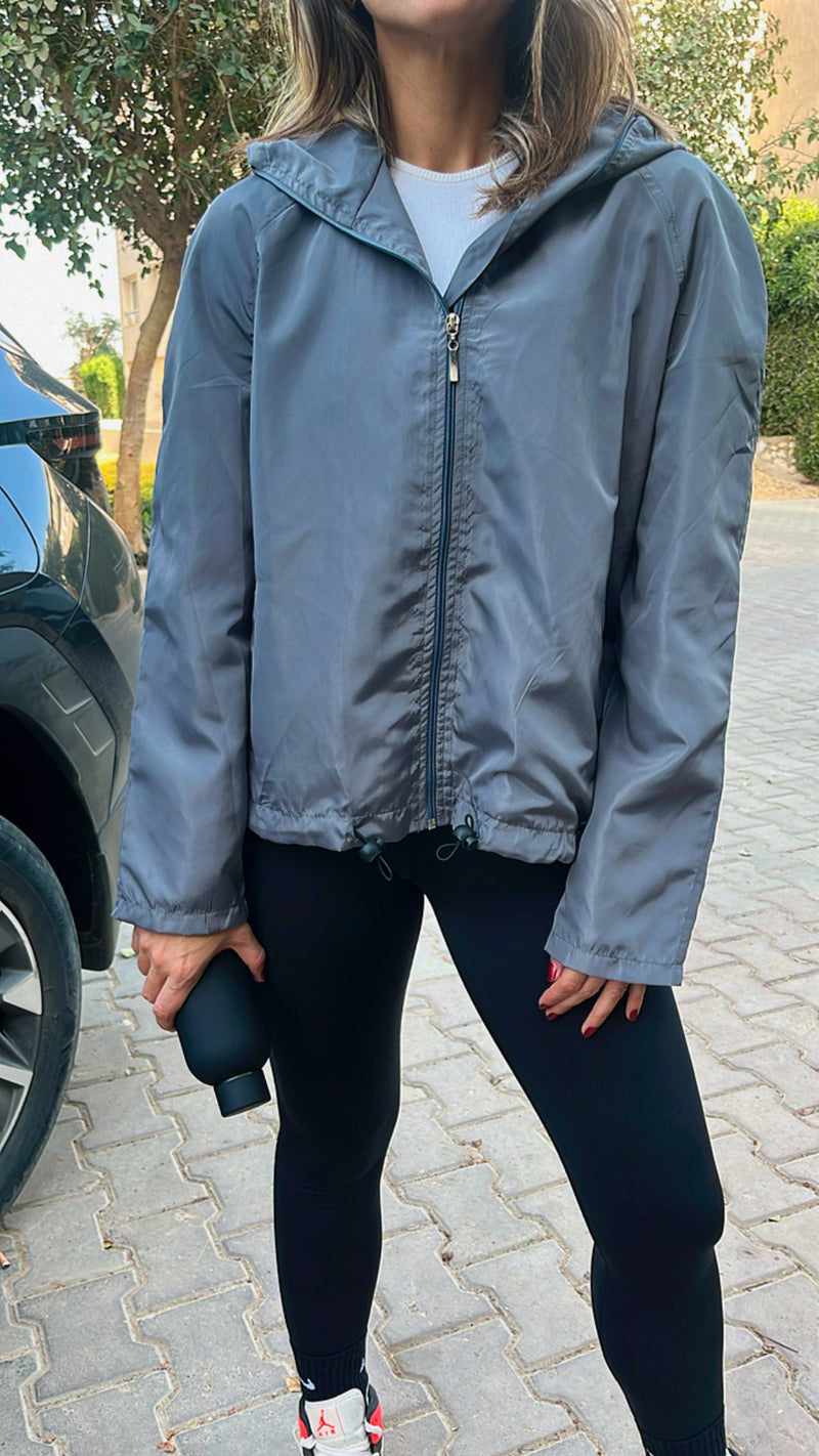 Grey Waterproof Adjustable Jacket