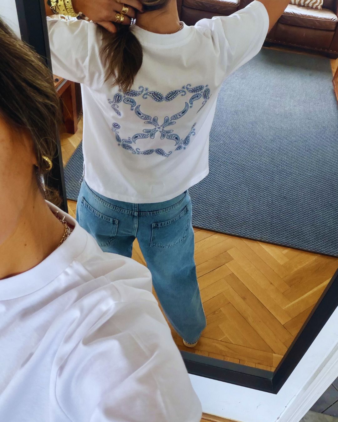 Blues Paisley Back T-Shirt