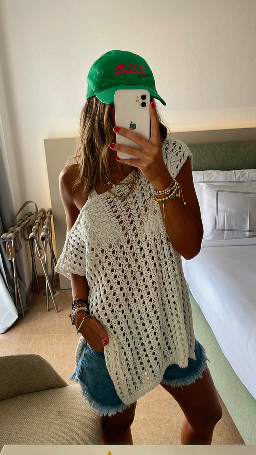 White Warm Morning Crochet Top