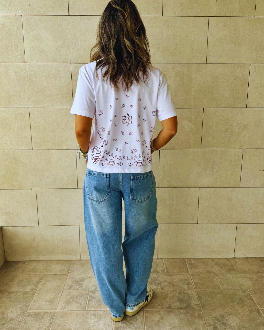 Espresso Paisley Back T-Shirt