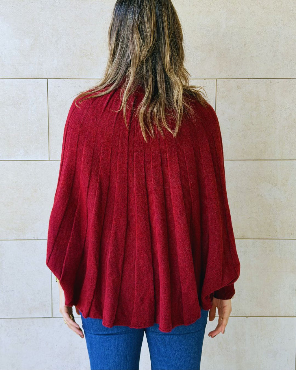 Burgundy Soft Power Cape