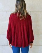 Burgundy Soft Power Cape