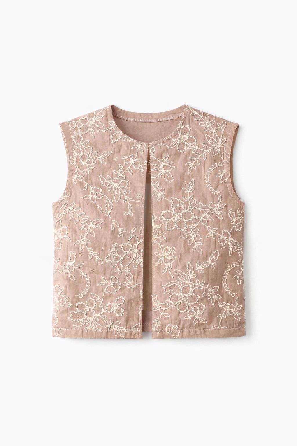 Cafe Statement Embroidery Vest