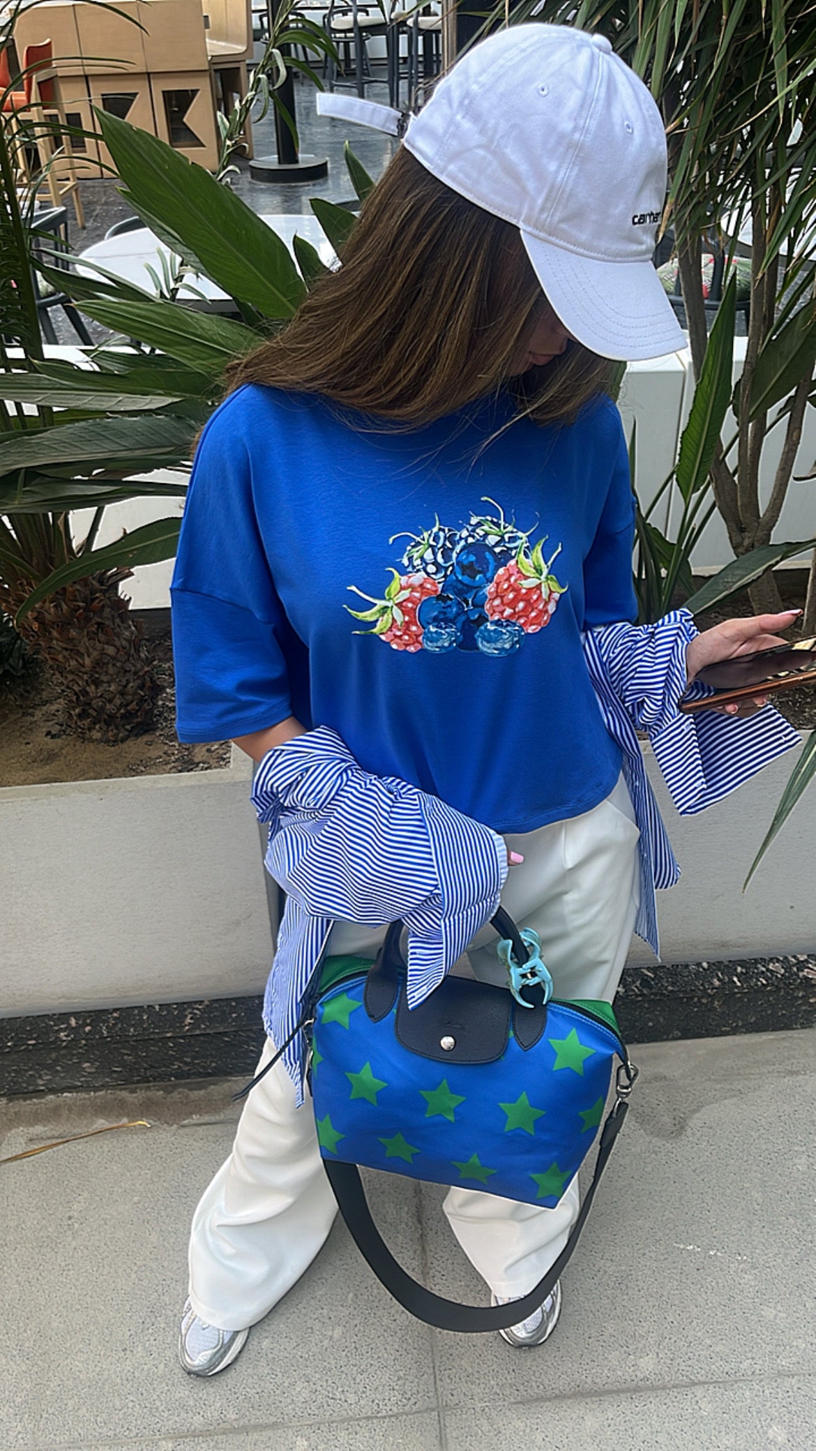 Berry Blue High Low Tee