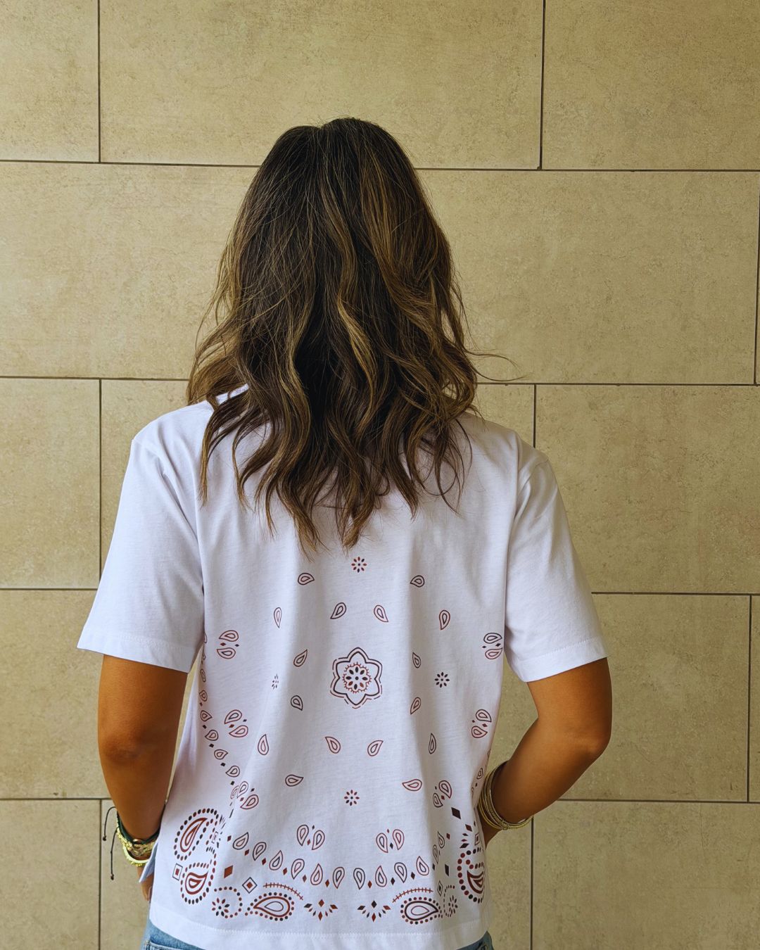 Espresso Paisley Back T-Shirt