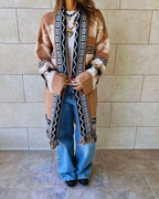 Beige Nomad Knit Cardigan
