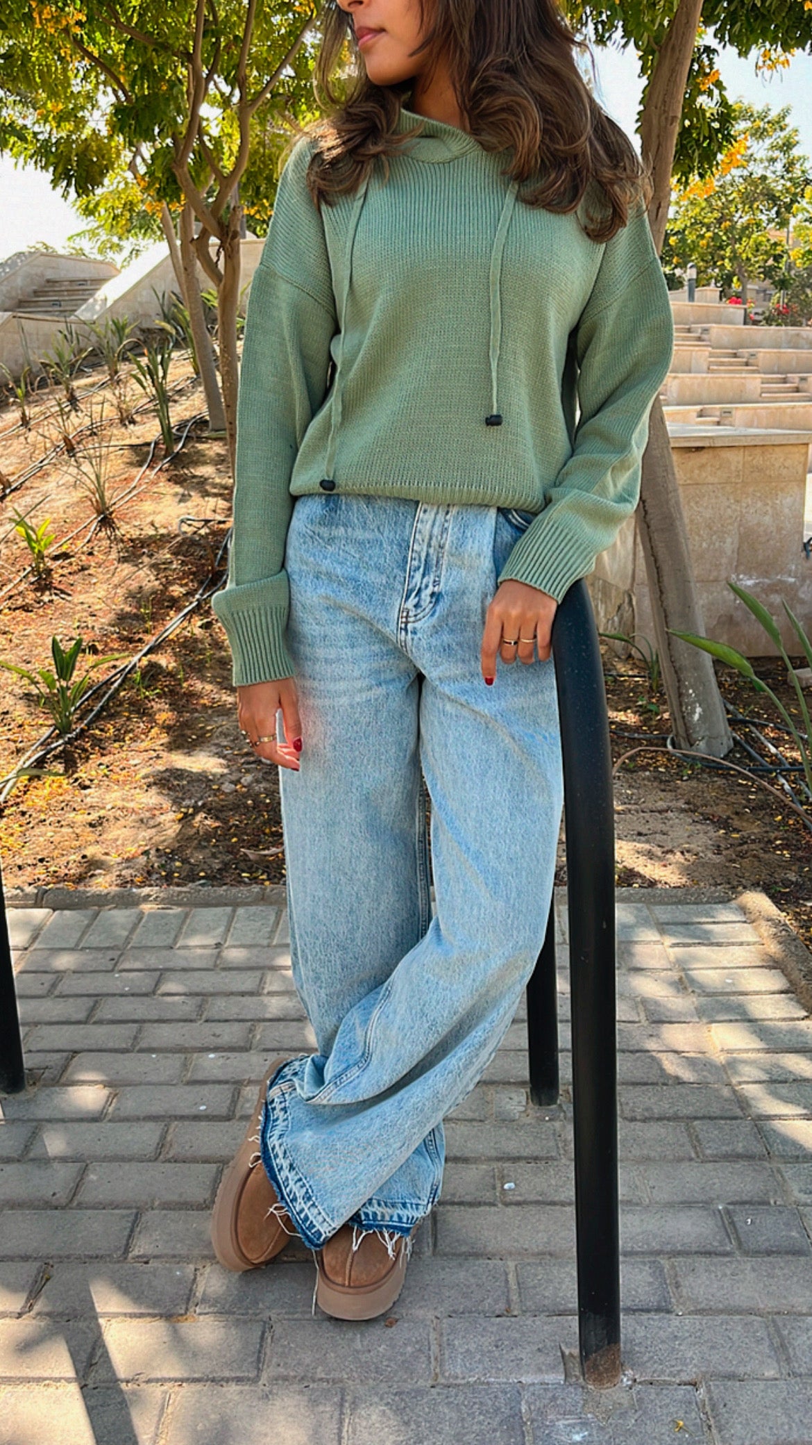 Mint Hooded Pullover