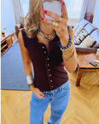 Brown Colette Tank