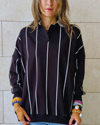 Black Retro Light Weight Polo