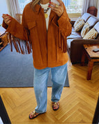 Camel Cowgirl Suede Jacket