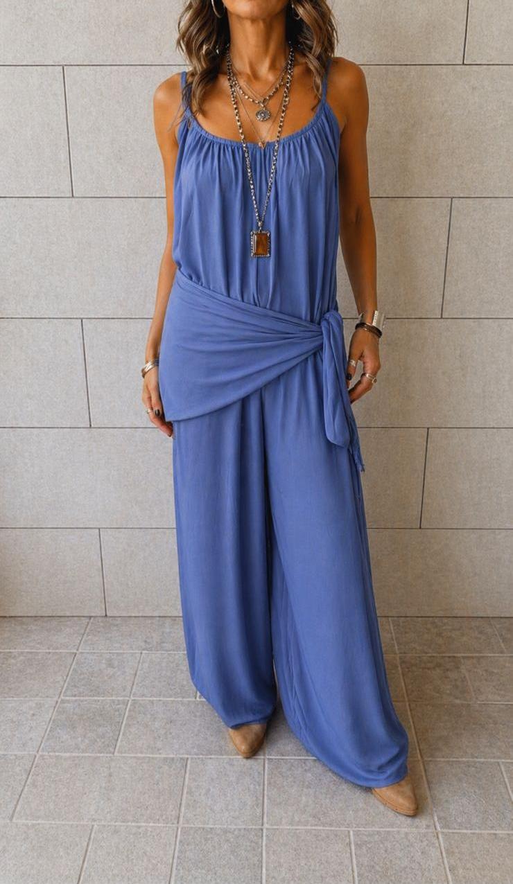 Paloma Light Blue Denim Jumpsuit
