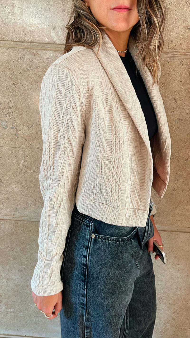 Beige Braided Jacket