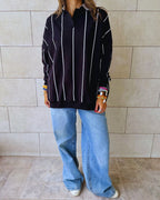 Black Retro Light Weight Polo