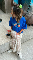 Berry Blue High Low Tee