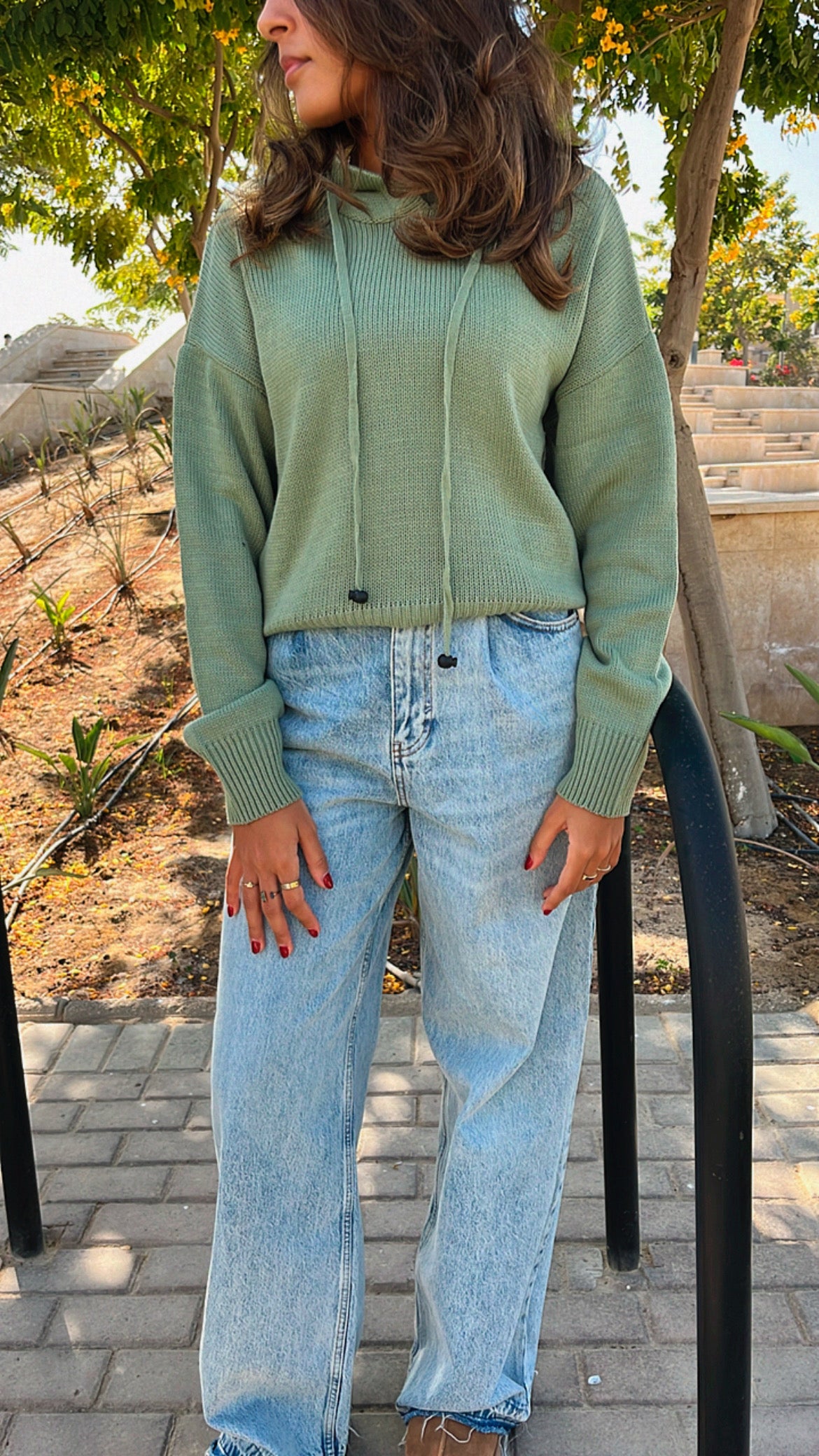 Mint Hooded Pullover